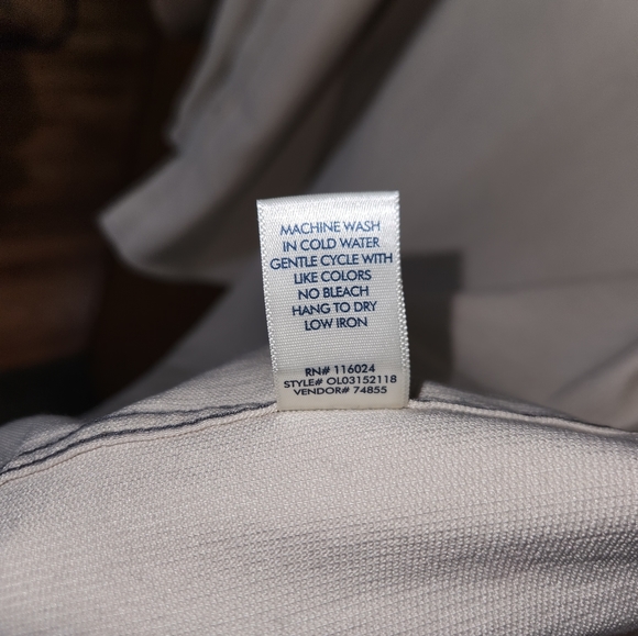 BKE Color Block Corduroy Shirt, size Small (Cream - Picture 10 of 11